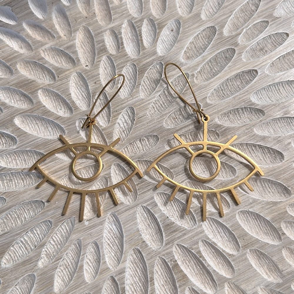 Evil Eye Dangle Earrings